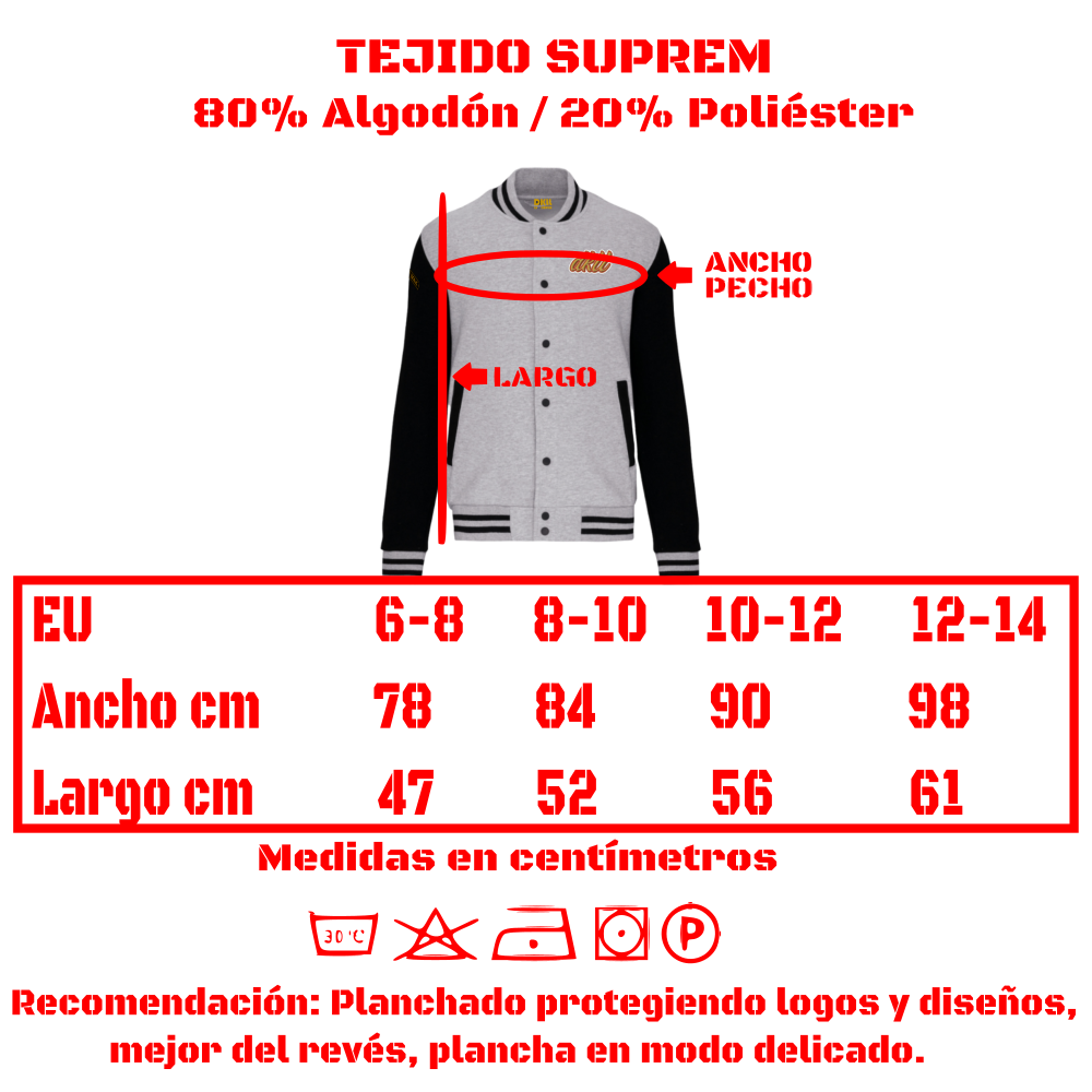 TALLAS BEISBOL KIDS K