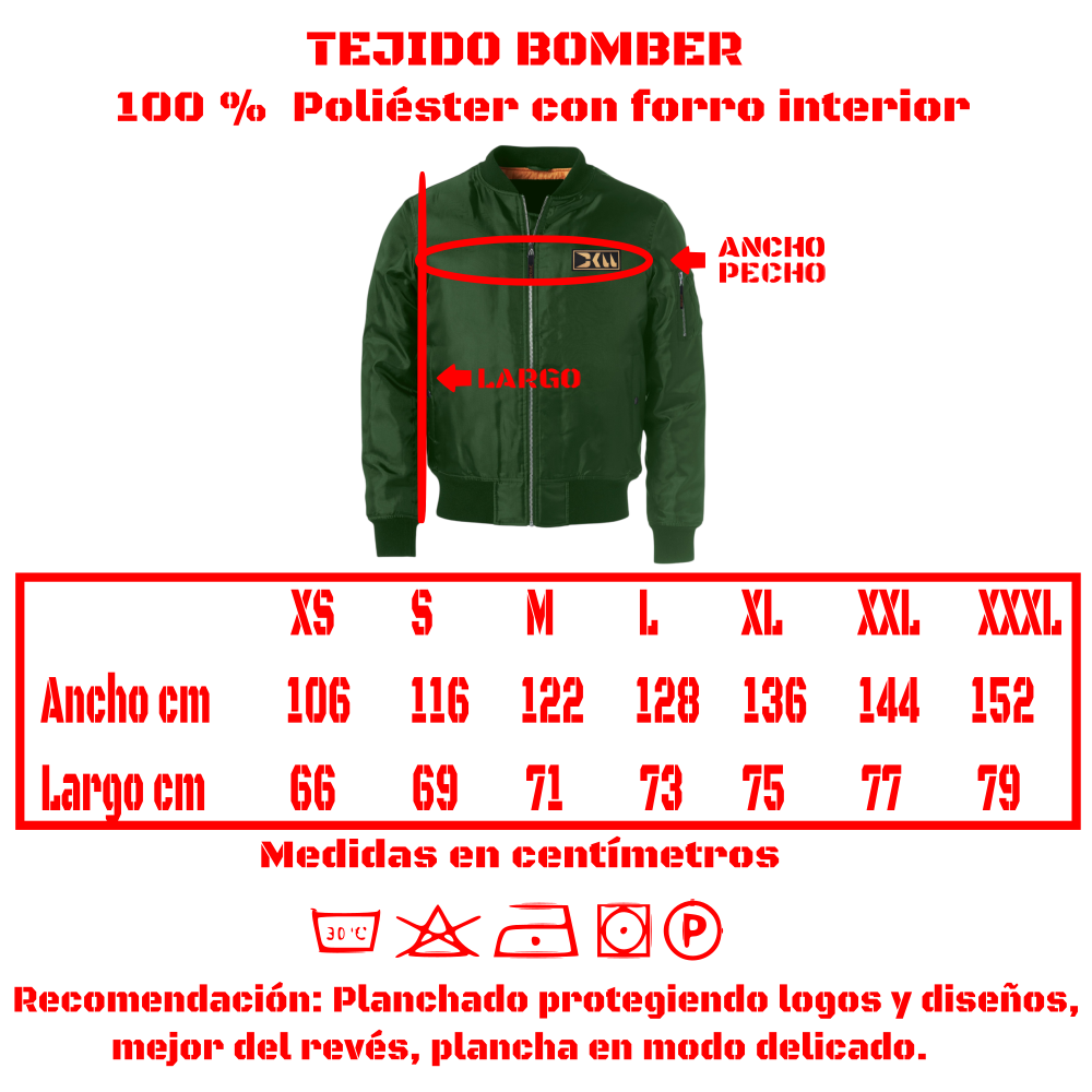 TALLAS BOMBER