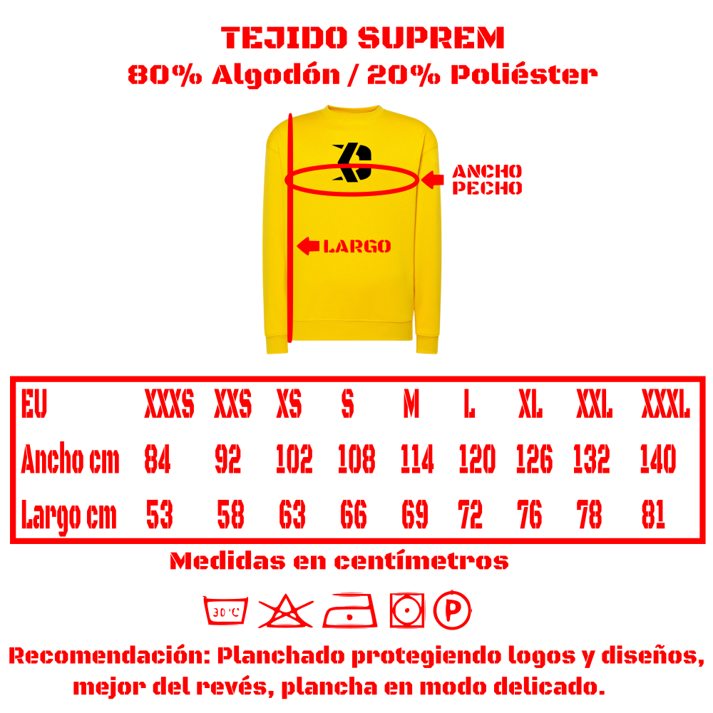 TALLAS-SUDA-UNISEX
